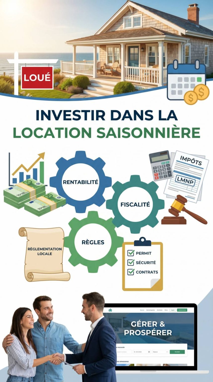 Investir dans la location saisonnière : fiscalité, rentabilité et règles à connaître Investir dans la location saisonnière : fiscalité, rentabilité et règles à connaître