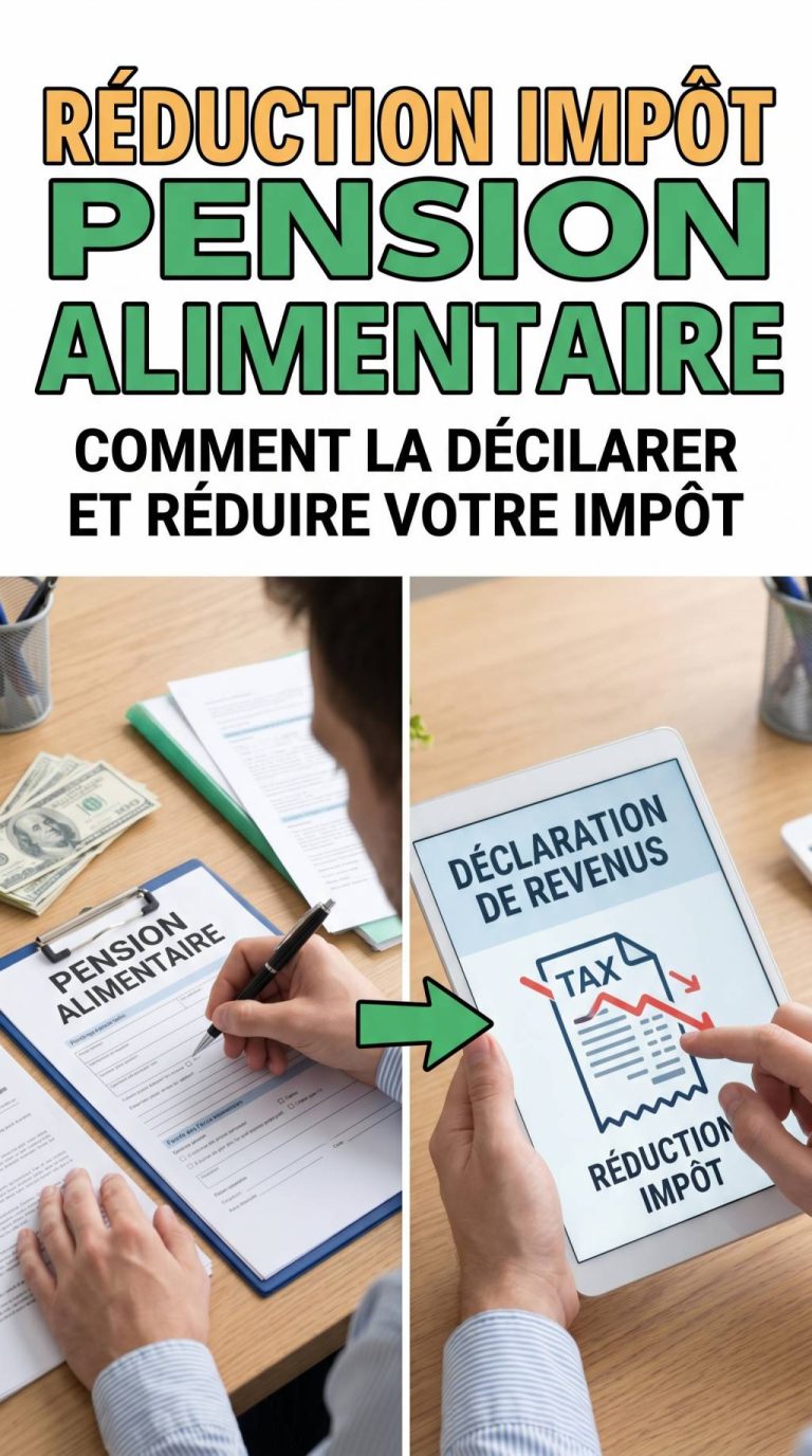 Réduction impôt pension alimentaire : comment la déclarer et réduire votre impôt