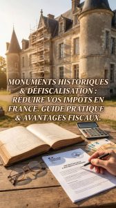 Monuments historiques et défiscalisation : comment réduire ses impôts en France