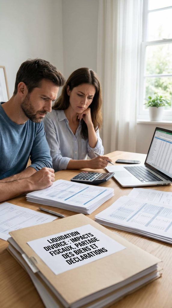 Liquidation divorce : impacts fiscaux, partage des biens et déclarations à prévoir